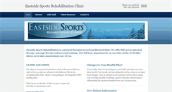 Desktop Screenshot of eastsidesportsrehab.com